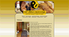 Desktop Screenshot of catpawsmassage.com